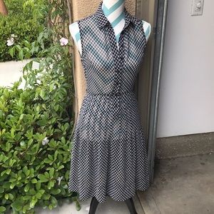 Calvin Klein black and white dress